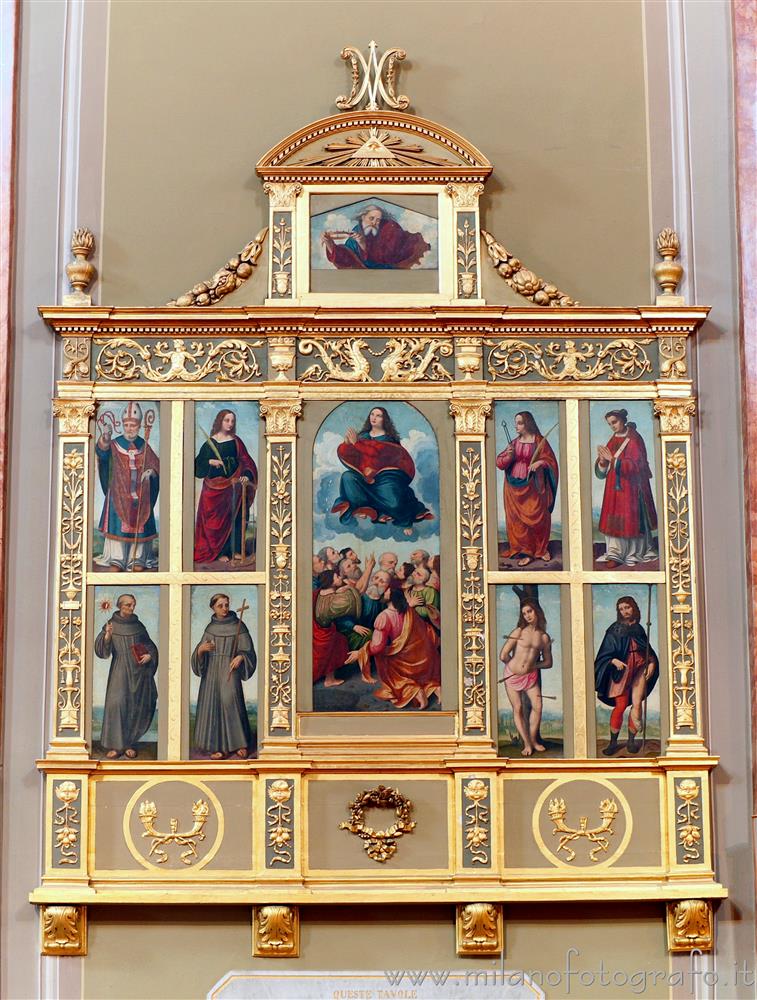 Oggiono (Lecco, Italy) - Polyptych of Marco d'Oggiono in the Church of Sant'Eufemia